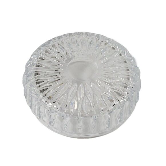 Libbey Brilliant Period Cut Crystal Bowl 8" Buzzsaw Centerpiece Candy Trinket - Picture 3 of 3